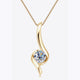 1 Carat Moissanite 925 Sterling Silver Necklace