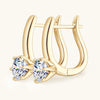 2 Carat Moissanite 925 Sterling Silver Earrings