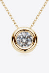 Adored 1 Carat Moissanite Pendant 925 Sterling Silver Necklace