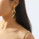 Alloy Spiral Drop Earrings