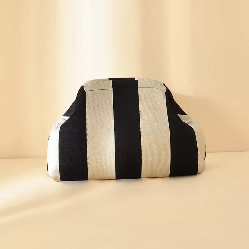 Striped Portable Clutch