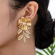 18K Gold-Plated Flower Earrings