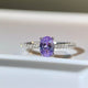 925 Sterling Silver Zircon Oval Ring