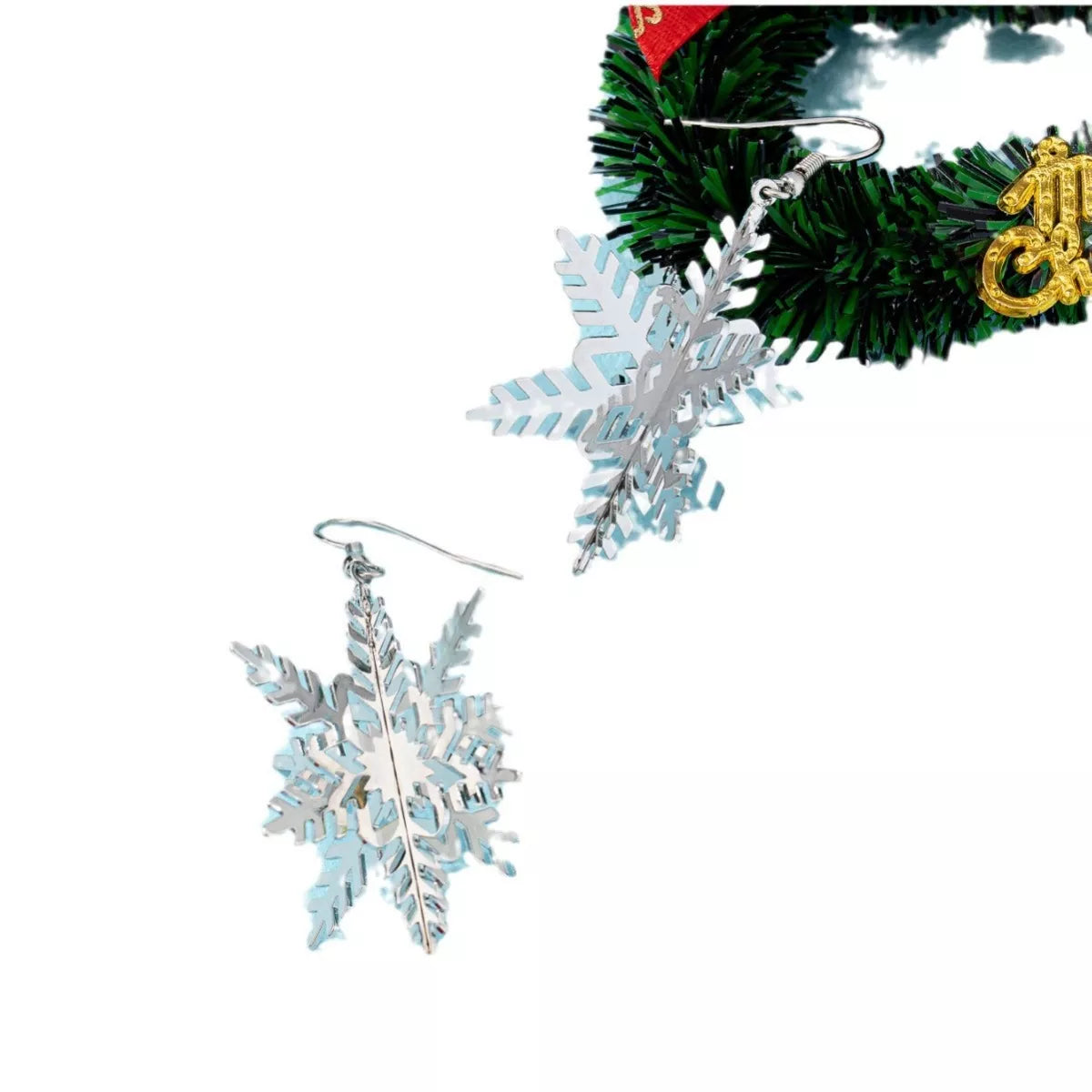 Christmas Tree Dangle Earrings