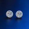 1 Carat Moissanite 925 Sterling Silver Stud Earrings