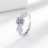 1 Carat 925 Sterling Silver Moissanite Ring