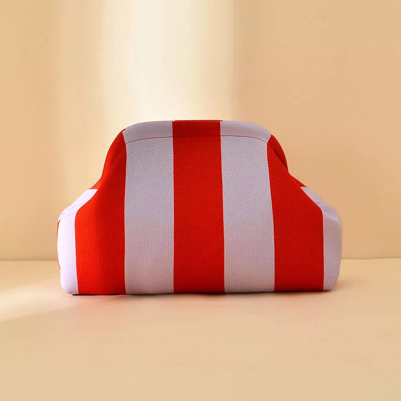Striped Portable Clutch