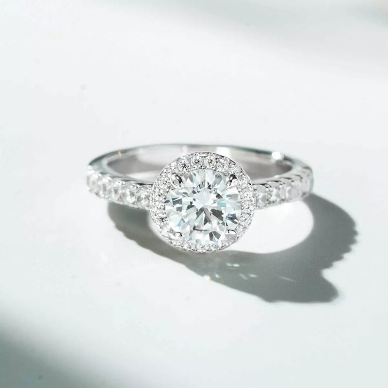 1 Carat 925 Sterling Silver Moissanite Ring