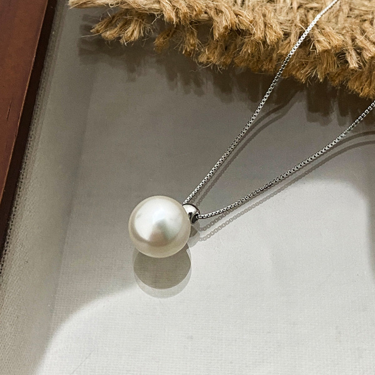 925 Sterling Silver Pearl Pendant Necklace