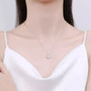 1 Carat Moissanite 925 Sterling Silver Pendant Necklace