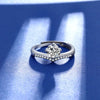 1 Carat Moissanite 925 Sterling Silver Ring