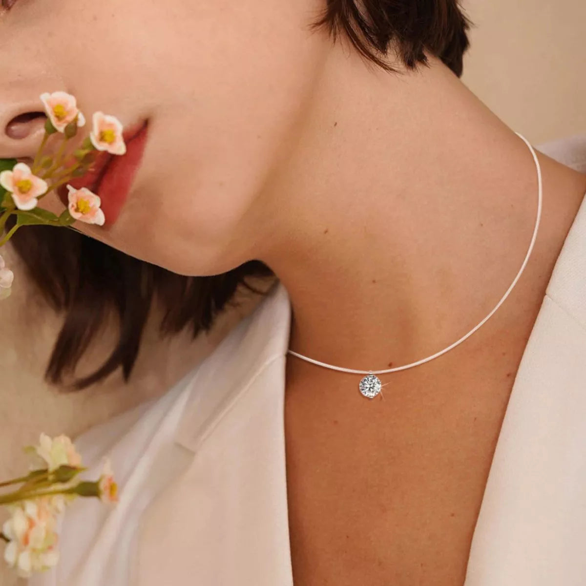 3 Carat Moissanite 925 Sterling Silver Necklace