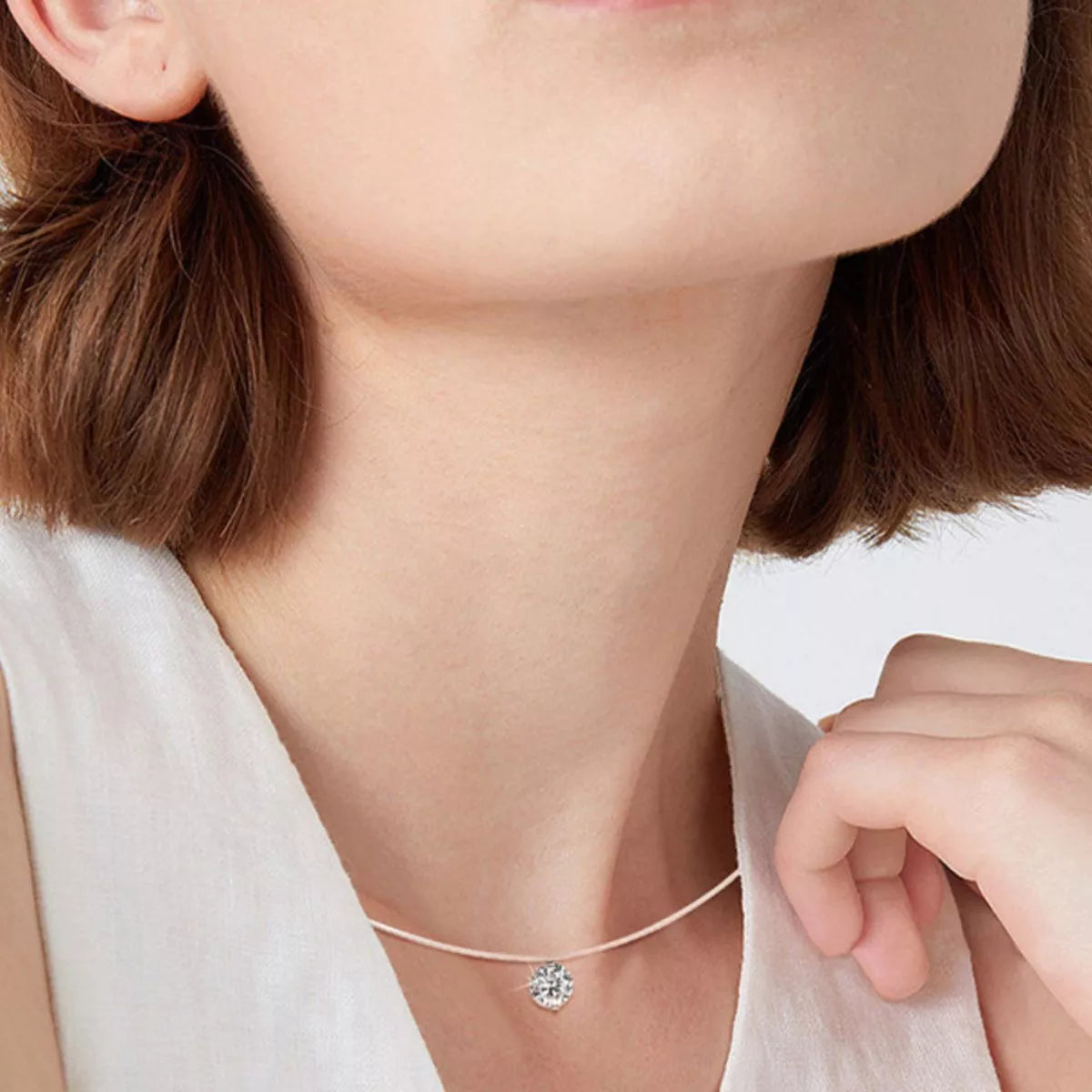 3 Carat Moissanite 925 Sterling Silver Necklace