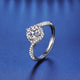 1 Carat 925 Sterling Silver Moissanite Ring