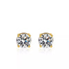 1 Carat Moissanite 925 Sterling Silver Stud Earrings