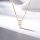925 Sterling Silver Zircon Teardrop Necklace
