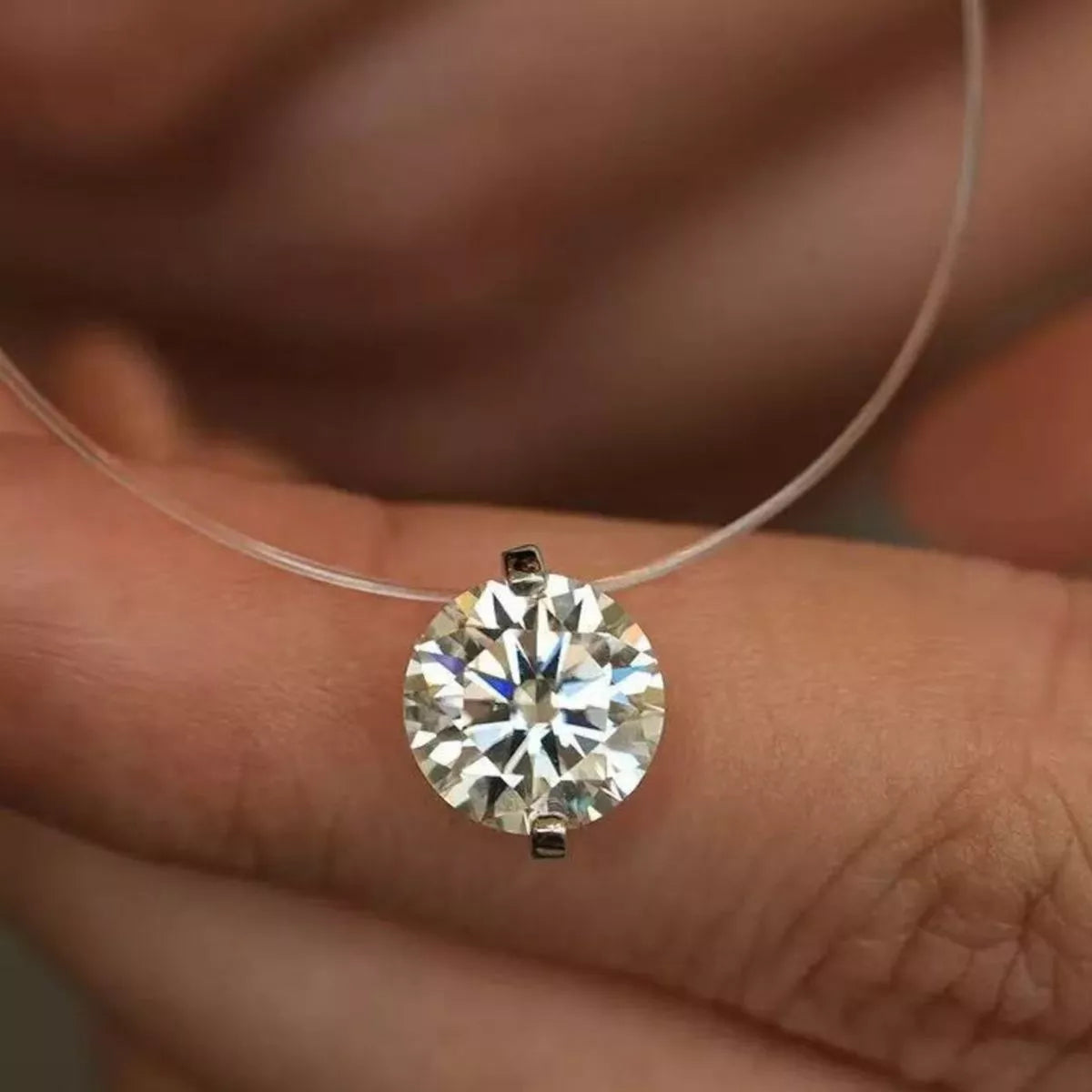 3 Carat Moissanite 925 Sterling Silver Necklace