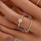 925 Sterling Silver Zircon Ring