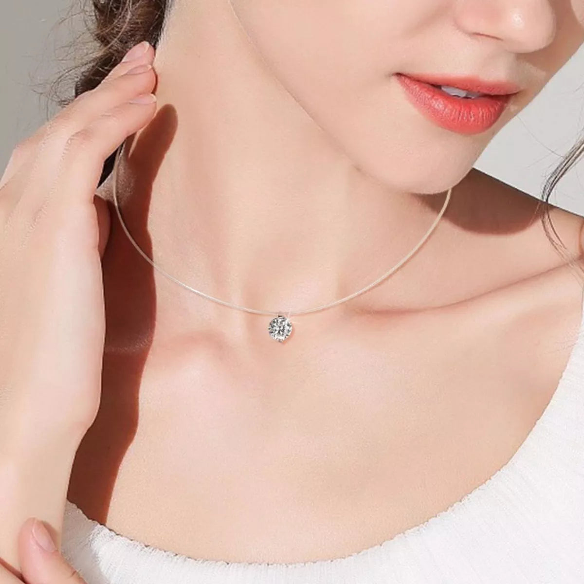 3 Carat Moissanite 925 Sterling Silver Necklace
